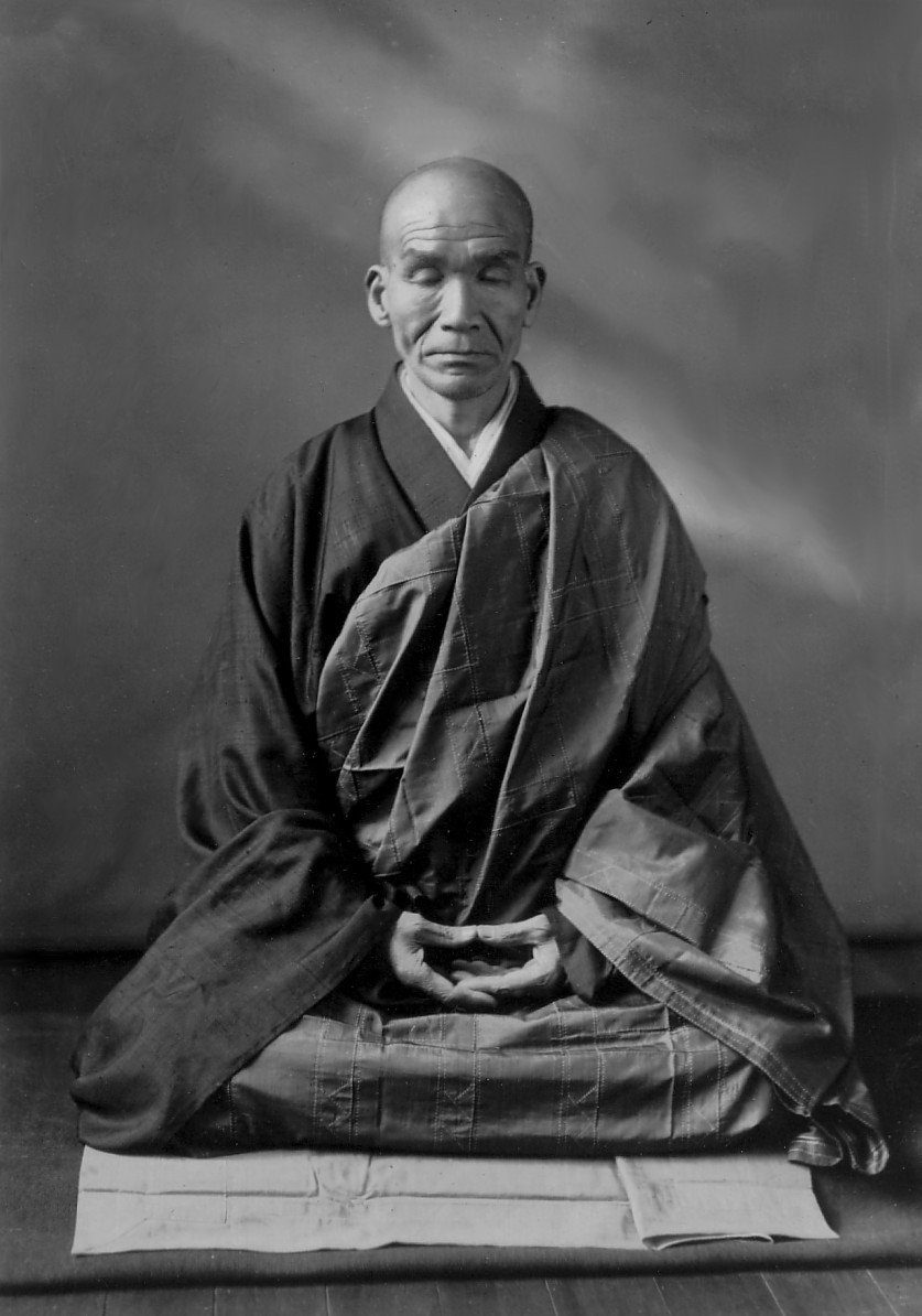 Maître Kodo Sawaki en zazen